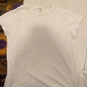 RE/DONE & hanes classic white t-shirt